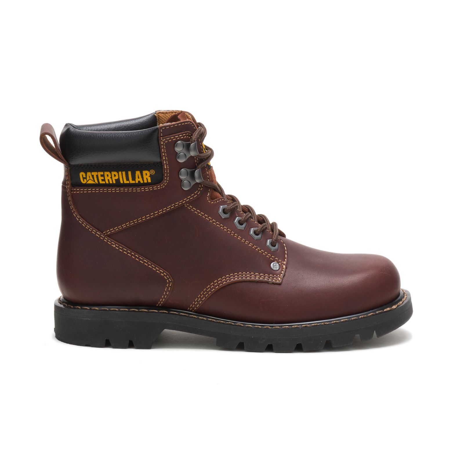 Caterpillar Boots South Africa - Cat Men's Second Shift Work Boots Brown NH8579204